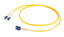 EFB Duplex Jumper LC-LC 9/125µ, OS2, LSZH, yellow, Flat Twin 3x5mm, 3m